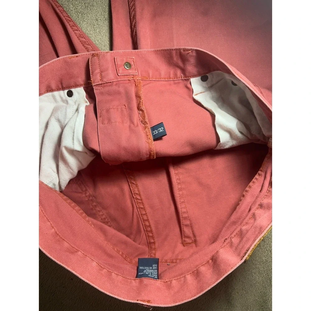 Polo Ralph Lauren Dry Goods Pants Mens 33x32 Pink Salmon 5 Pocket Cotton